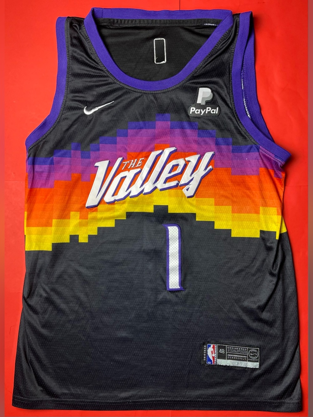 Nike Devin Booker Phoenix Suns ‘The Valley’ City Edition Jersey Size 48 L”
